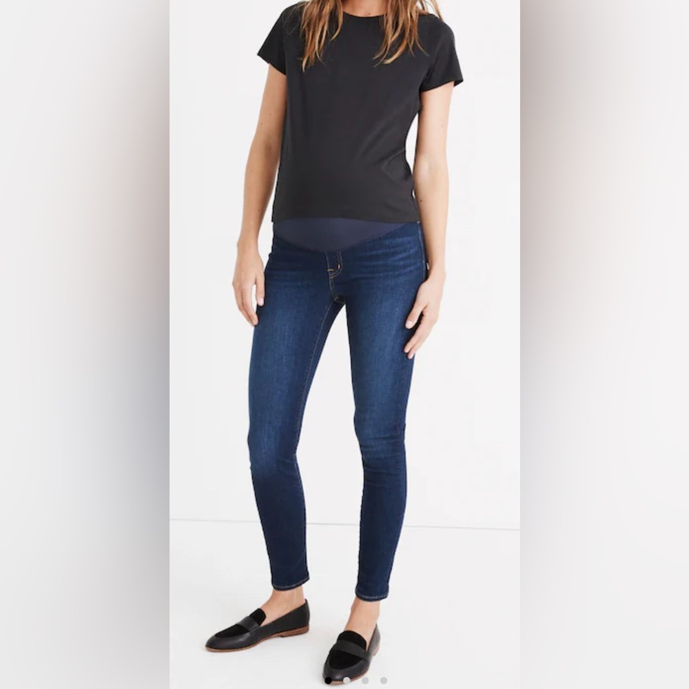 Madewell Maternity Over-the-Belly‎ Skinny Jeans in Hayes Wash Size 27